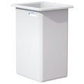 140 Gallon Natural LLDPE Rectangular Tamco® Heavy-Duty Tank with External Flange - 30" L x 24" W x 48" Hgt. (Cover Sold Separately)