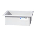 46 Gallon Natural LLDPE Rectangular Tamco® Heavy-Duty Tank with External Flange - 30" L x 30" W x 12" Hgt. (Cover Sold Separately)