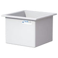 92 Gallon Natural LLDPE Rectangular Tamco® Heavy-Duty Tank with External Flange - 30" L x 30" W x 24" Hgt. (Cover Sold Separately)