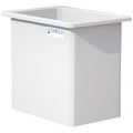 115 Gallon Natural LLDPE Rectangular Tamco® Heavy-Duty Tank with External Flange & 2" Polypropylene Bulkhead Fitting - 30" L x 30" W x 30" Hgt. (Cover Sold Separately)