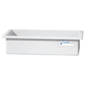 50 Gallon Natural LLDPE Rectangular Tamco® Heavy-Duty Tank with External Flange - 48" L x 24" W x 12" Hgt. (Cover Sold Separately)