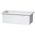 75 Gallon Natural LLDPE Rectangular Tamco® Heavy-Duty Tank with External Flange - 48" L x 24" W x 18" Hgt. (Cover Sold Separately)