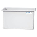 135 Gallon Natural LLDPE Rectangular Tamco® Heavy-Duty Tank with External Flange & 2" Polypropylene Bulkhead Fitting - 48" L x 24" W x 30" Hgt. (Cover Sold Separately)