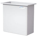 220 Gallon Natural LLDPE Rectangular Tamco® Heavy-Duty Tank with External Flange & 2" Polypropylene Bulkhead Fitting - 48" L x 24" W x 48" Hgt. (Cover Sold Separately)