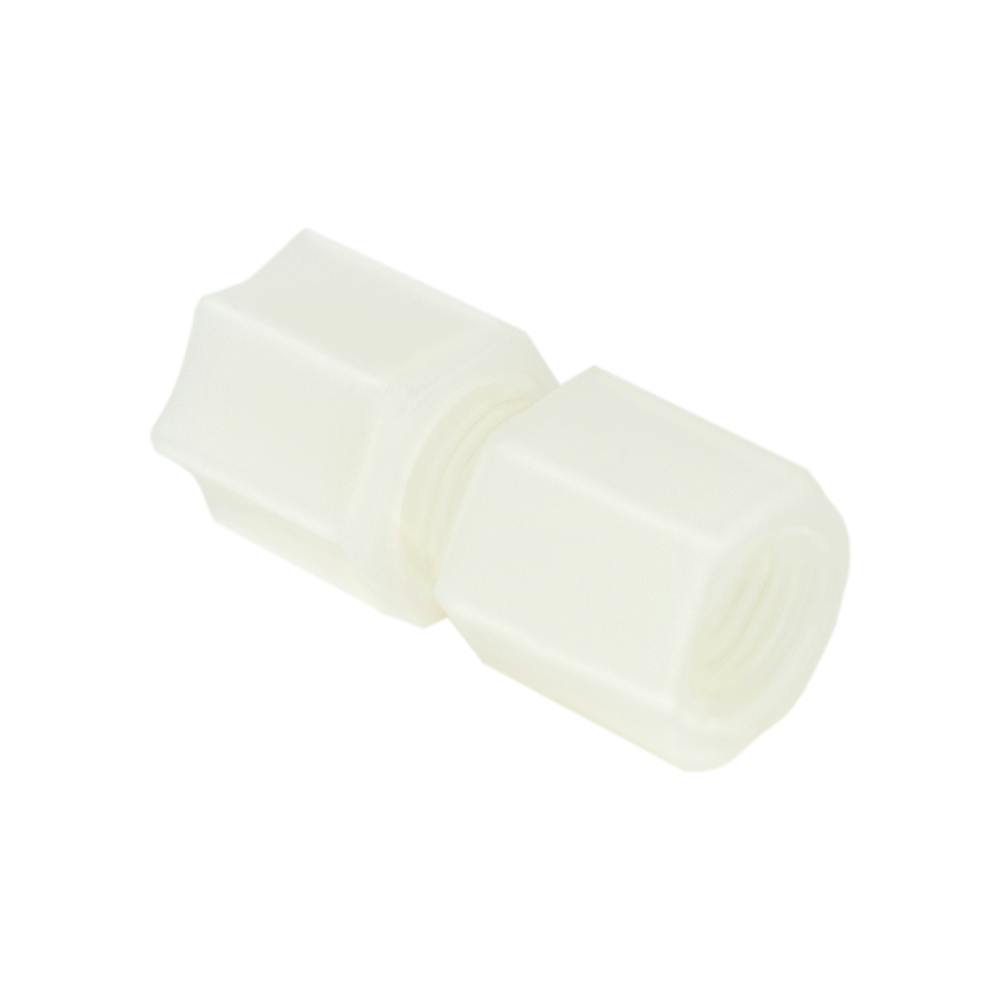 3/8" OD Compression x 3/8" FNPT Nylon JACO Female Connector with Plastic Gripper