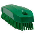 Green Polypropylene Vikan® Hand & Nail Brush with Stiff Polyester Bristles