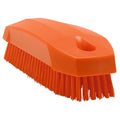 Orange Polypropylene Vikan® Hand & Nail Brush with Stiff Polyester Bristles