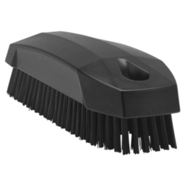 Black Polypropylene Vikan® Hand & Nail Brush with Stiff Polyester Bristles