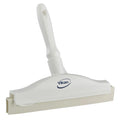 9.8" White Polypropylene Vikan® Hygienic Hand Squeegee with Double TPE Rubber Blades & Handle