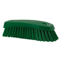 Green Polypropylene Vikan® Scrub Brush with Stiff Polyester Bristles