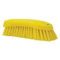 Yellow Polypropylene Vikan® Scrub Brush with Stiff Polyester Bristles