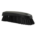 Black Polypropylene Vikan® Scrub Brush with Stiff Polyester Bristles