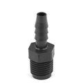1/4" MNPT x 1/4" Hose ID Black HDPE Adapter