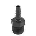 3/8" MNPT x 1/4" Hose ID Black HDPE Adapter