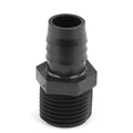 1/2" MNPT x 5/8" Hose ID Black HDPE Adapter