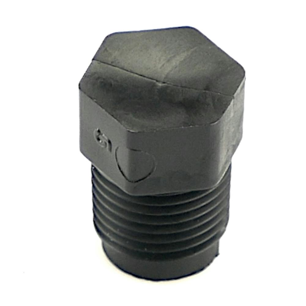 1/8" NPT Black HDPE Plug