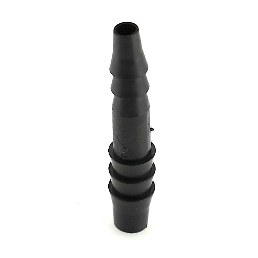 1/4" Hose ID x 3/16" Hose ID Black HDPE Reducer Connector