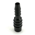 3/8" Hose ID x 1/4" Hose ID Black HDPE Reducer Connector