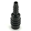 1/2" Hose ID x 1/4" Hose ID Black HDPE Reducer Connector