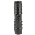 3/8" Hose ID x 3/8" Hose ID Black HDPE Connector