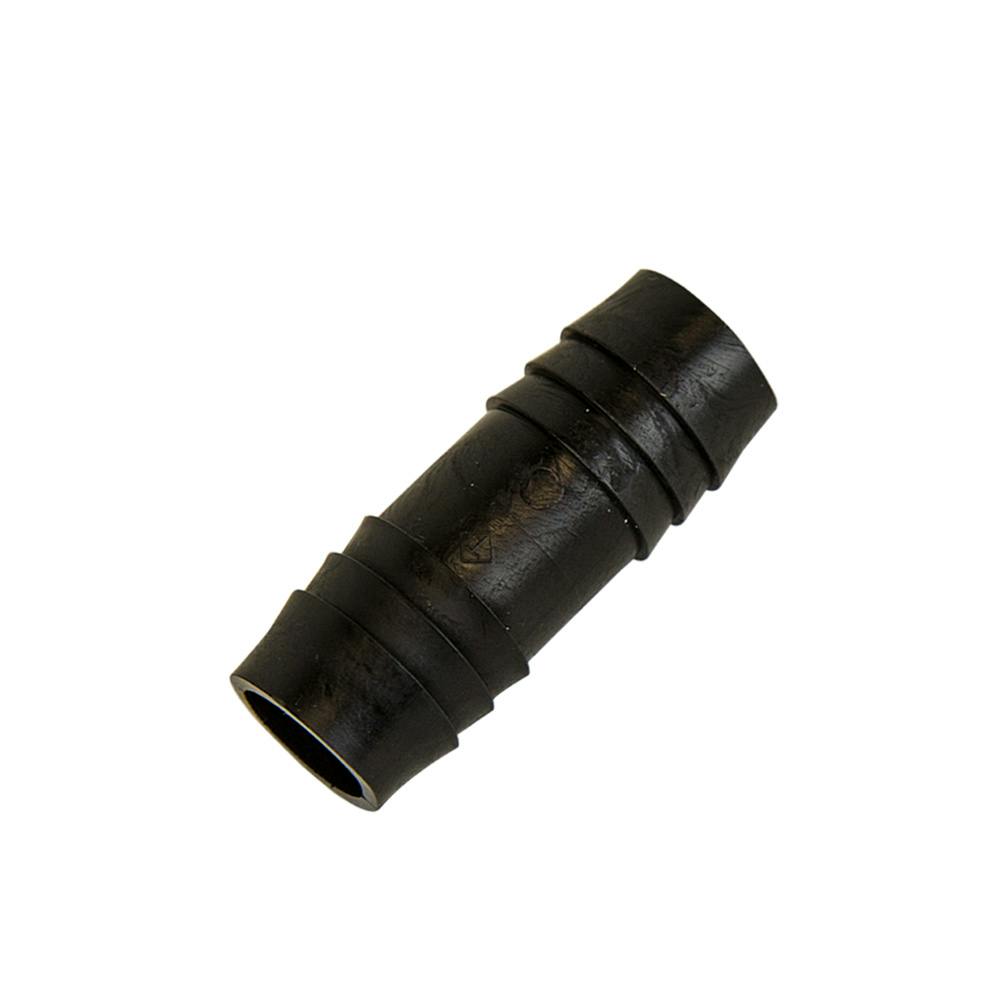 5/8" Hose ID x 5/8" Hose ID Black HDPE Connector