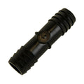 3/4" Hose ID x 3/4" Hose ID Black HDPE Connector