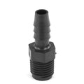 1/4" MNPT x 5/16" Hose ID Black HDPE Adapter