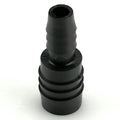5/8" Hose ID x 3/8" Hose ID Black HDPE Reducer Connector