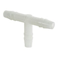 1/4" Hose Barb x 1/4" Hose Barb x 1/4" Hose Barb Natural Polypropylene Tee Connector