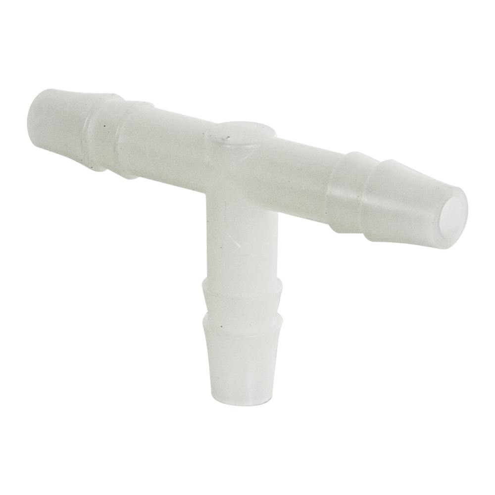1/4" Hose Barb x 1/4" Hose Barb x 1/4" Hose Barb Natural Polypropylene Tee Connector