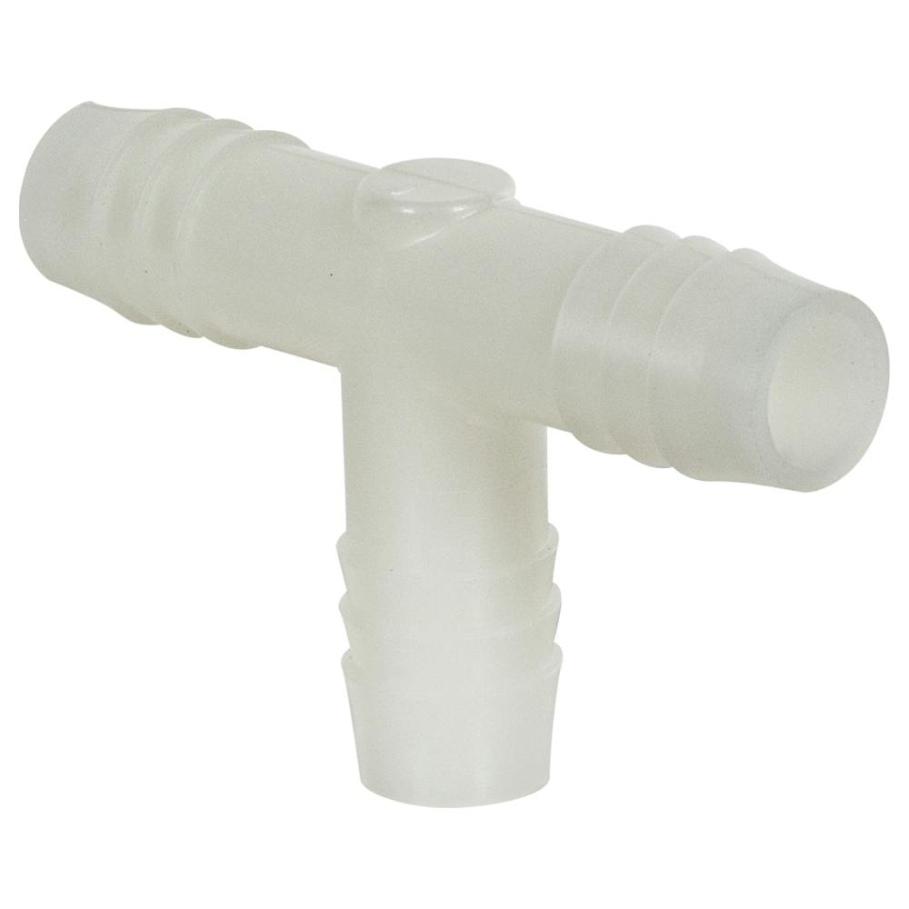 1/2" Hose Barb x 1/2" Hose Barb x 1/2" Hose Barb Natural Polypropylene Tee Connector