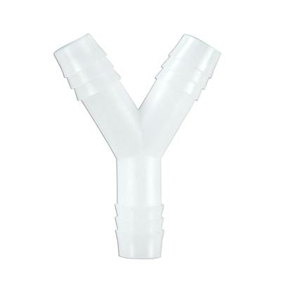 1/4" x 1/4" x 1/4" Y Polypropylene Connector