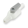 1/4" Hose Barb x 1/4" MNPTF Par-Barb® Polypropylene Ball Valve