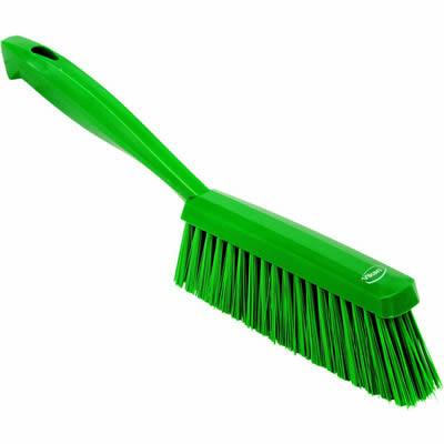 13" Green Polypropylene Vikan® Edge Bench Brush with Medium Polyester Bristles