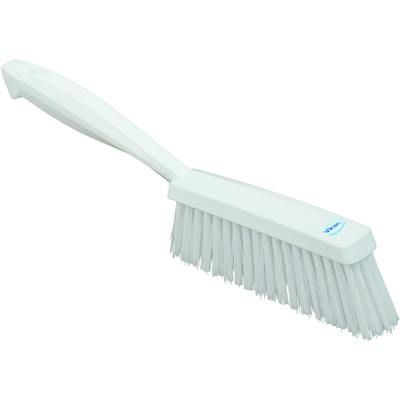 13" White Polypropylene Vikan® Edge Bench Brush with Medium Polyester Bristles