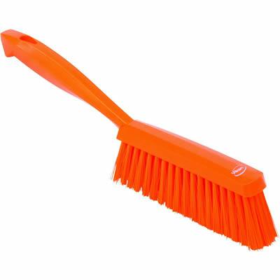 13" Orange Polypropylene Vikan® Edge Bench Brush with Medium Polyester Bristles