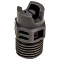 40° Gray PVDF Flat Fan 1/4" MNPT Spray Nozzle - Size 02
