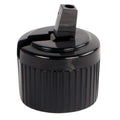 20/410 Black Polypropylene Flip-Top Dispensing Cap