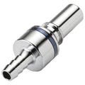 1/4" Hose Barb LQ4 Chrome-Plated Brass Valved Insert - Blue (Body Sold Separately)