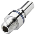 1/4" NPT LQ4 Chrome-Plated Brass Valved Insert - Blue (Body Sold Separately)