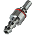 1/4" Hose Barb LQ2 Chrome-Plated Brass Locking Valved Insert - Red (Body Sold Separately)