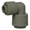 3/8" OD Push-to-Connect x 1/4" OD Push-to-Connect Gray Acetal TrueSeal™ 90° Union Elbow