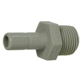 3/8" OD Tube Stem x 3/8" MNPTF Gray Acetal TrueSeal™ Male Tube Stem Adapter