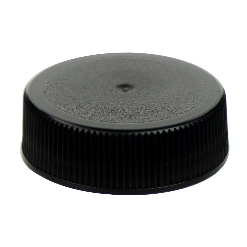 33/400 Black Polypropylene Unlined Ribbed Cap