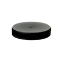 63/400 Black Polypropylene Unlined Ribbed Cap