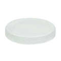 100/400 White Polypropylene Unlined Ribbed Cap