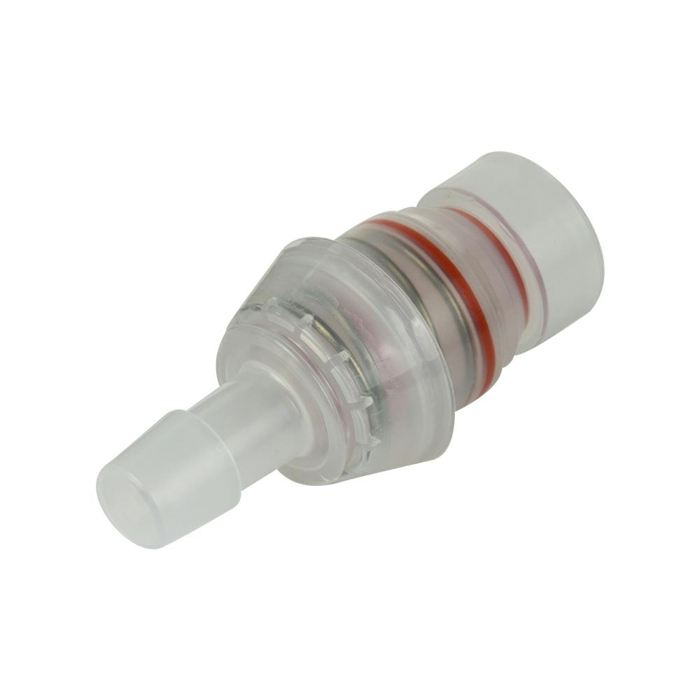 1/2" Hose Barb Natural Polypropylene Male SeriesLock™ Valved Insert - Large