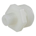 1/4" MNPT x 3/4" MGHT Natural Nylon Adapter