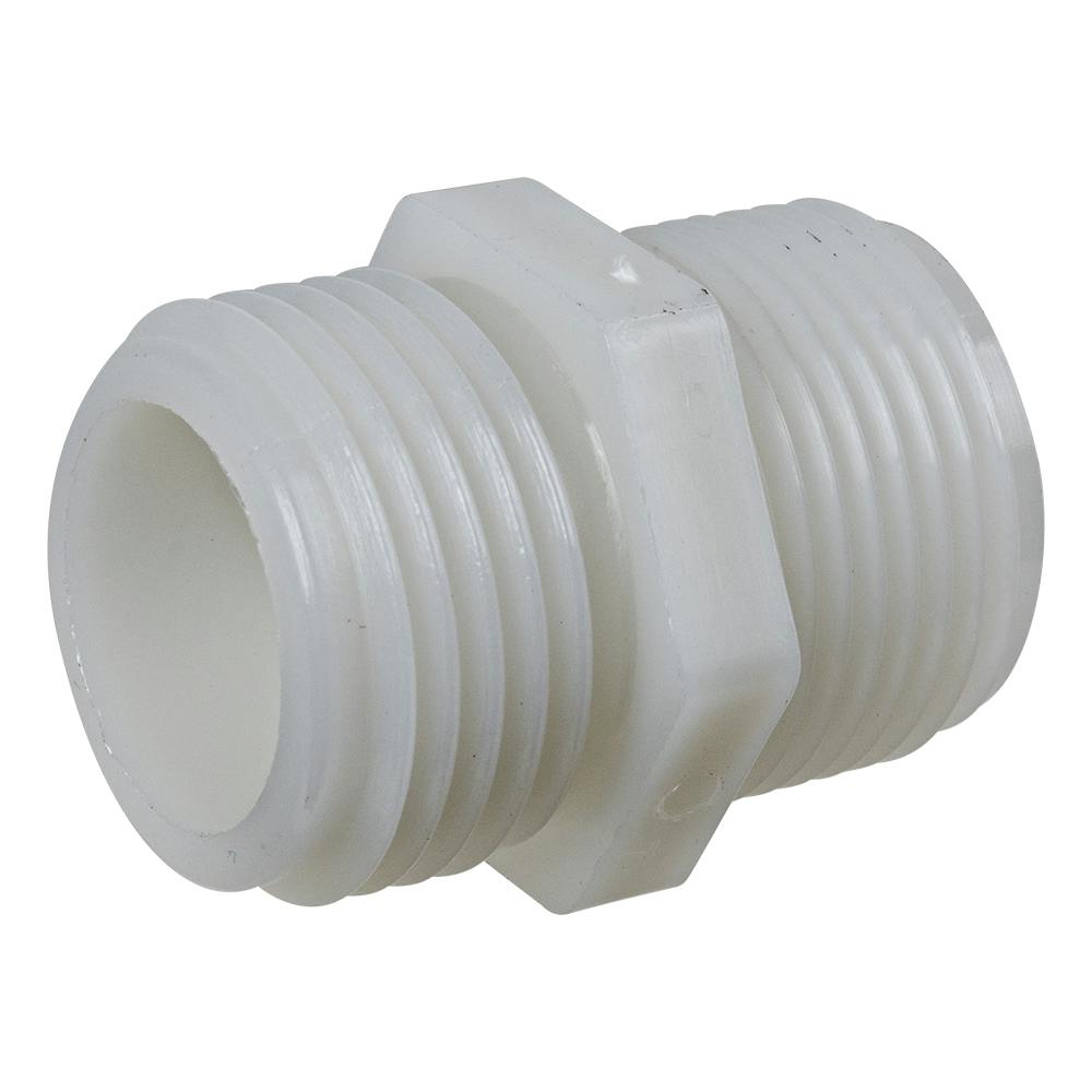 3/4" MNPT x 3/4" MGHT Natural Nylon Adapter