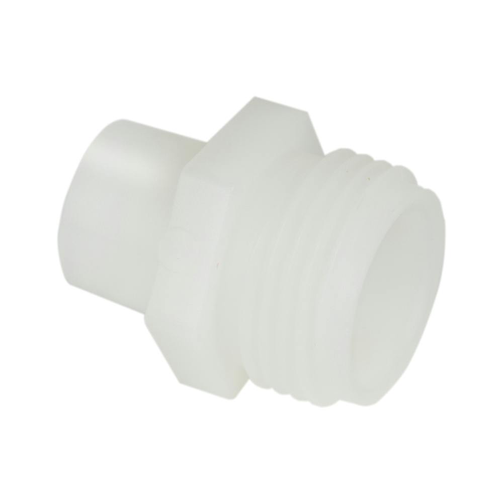 3/8" FNPT x 3/4" MGHT Natural Nylon Adapter